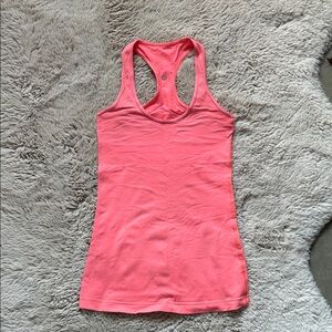 Lululemon Athletica Coral Racerback Tank Top